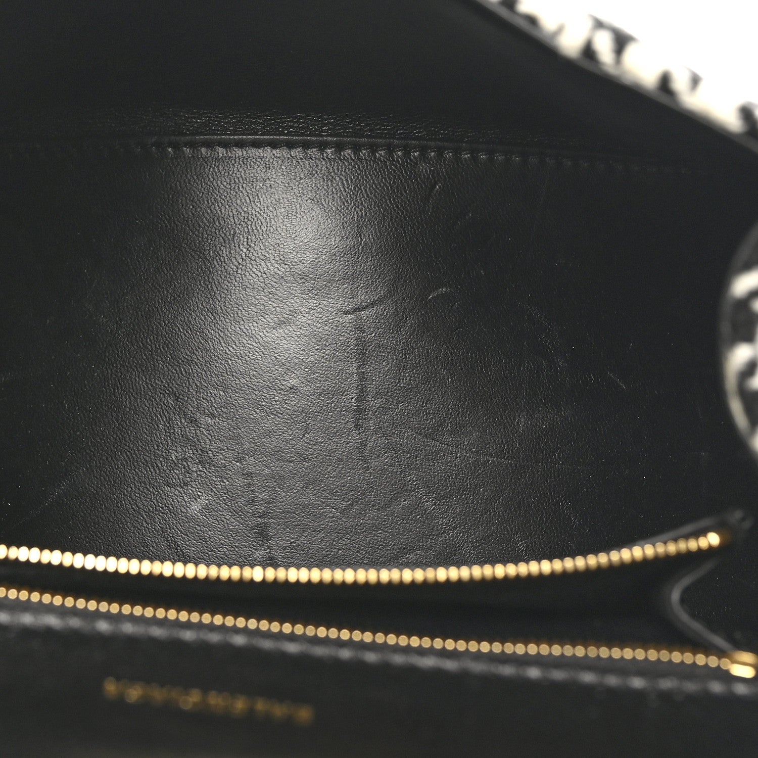Balenciaga Wool Houndstooth Small Hourglass Top Handle Bag Black White 5 of 9