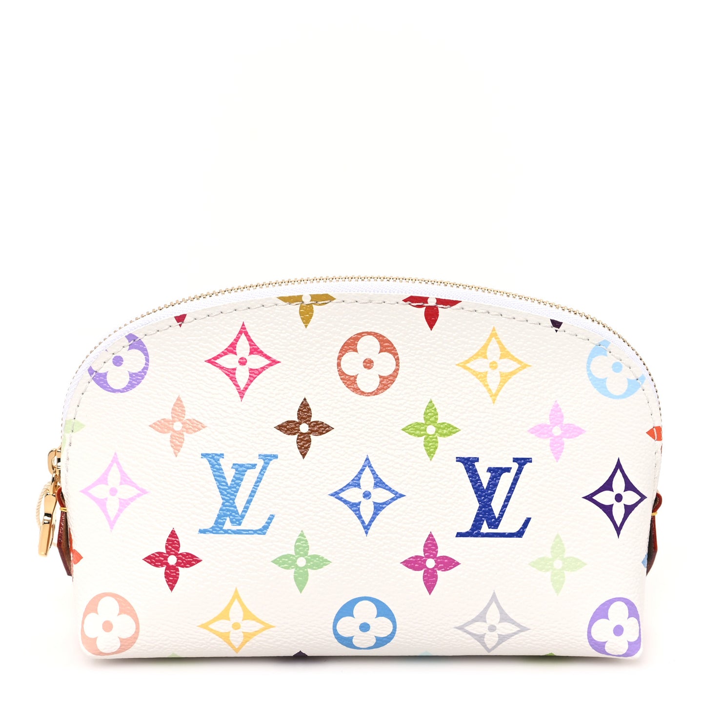 LV x TM Monogram Multicolor Cosmetic Pouch PM White