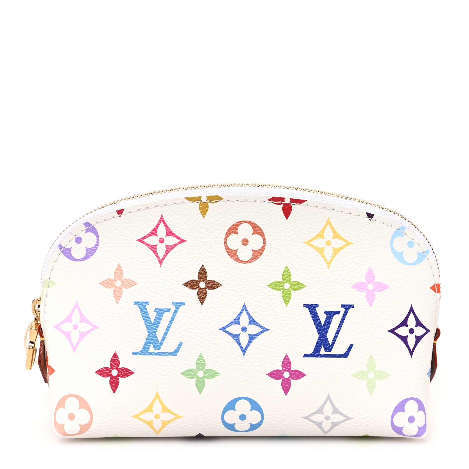 Louis Vuitton LV x TM Monogram Multicolor Cosmetic Pouch PM White 1 of 8