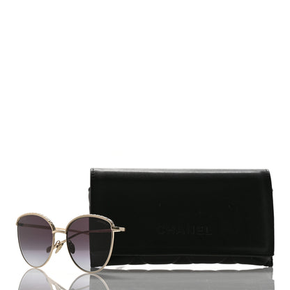 Chanel Metal Crystal Sunglasses 4258-B Gold 7 of 7