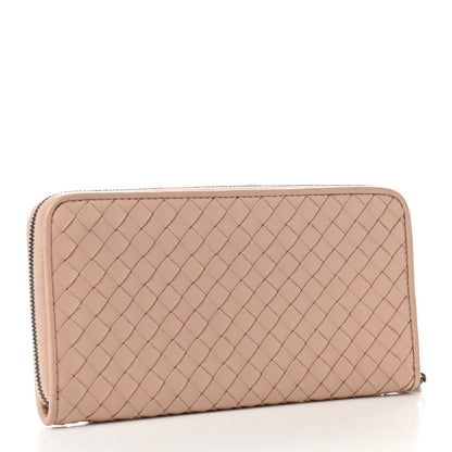 Bottega Veneta Nappa Intrecciato Zip Around Wallet Flamingo 3 of 9