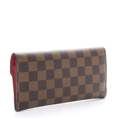 Louis Vuitton Damier Ebene Josephine Wallet Red 2 of 10