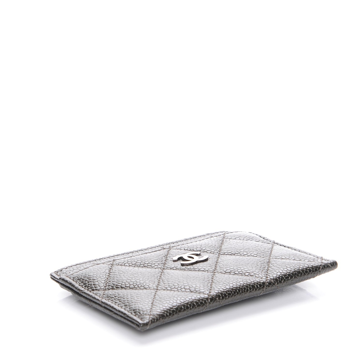 Chanel Caviar Quilted Card Holder Dark Charcoal 4 of 8