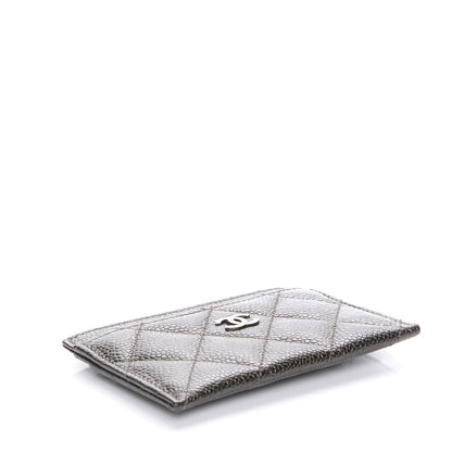 Chanel Caviar Quilted Card Holder Dark Charcoal 4 of 8