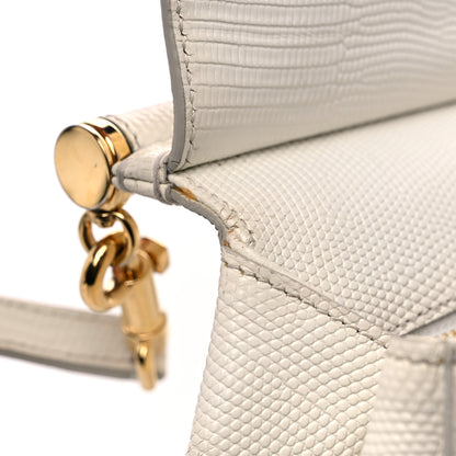 Dolce & Gabbana Stampa Iguana Crystal Medium Miss Sicily Satchel White 14 of 22