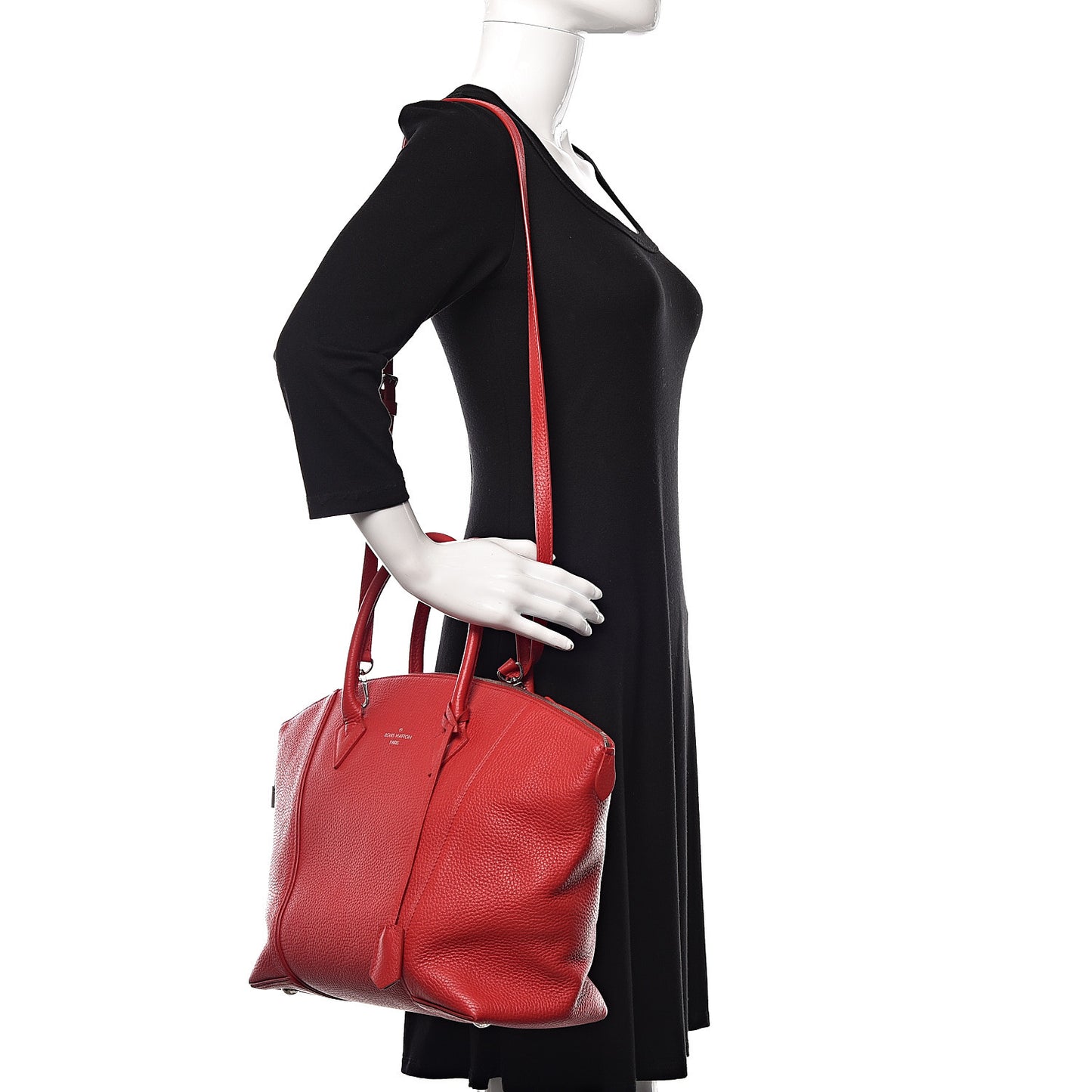 Cuir Taurillon Soft Lockit MM Rubis
