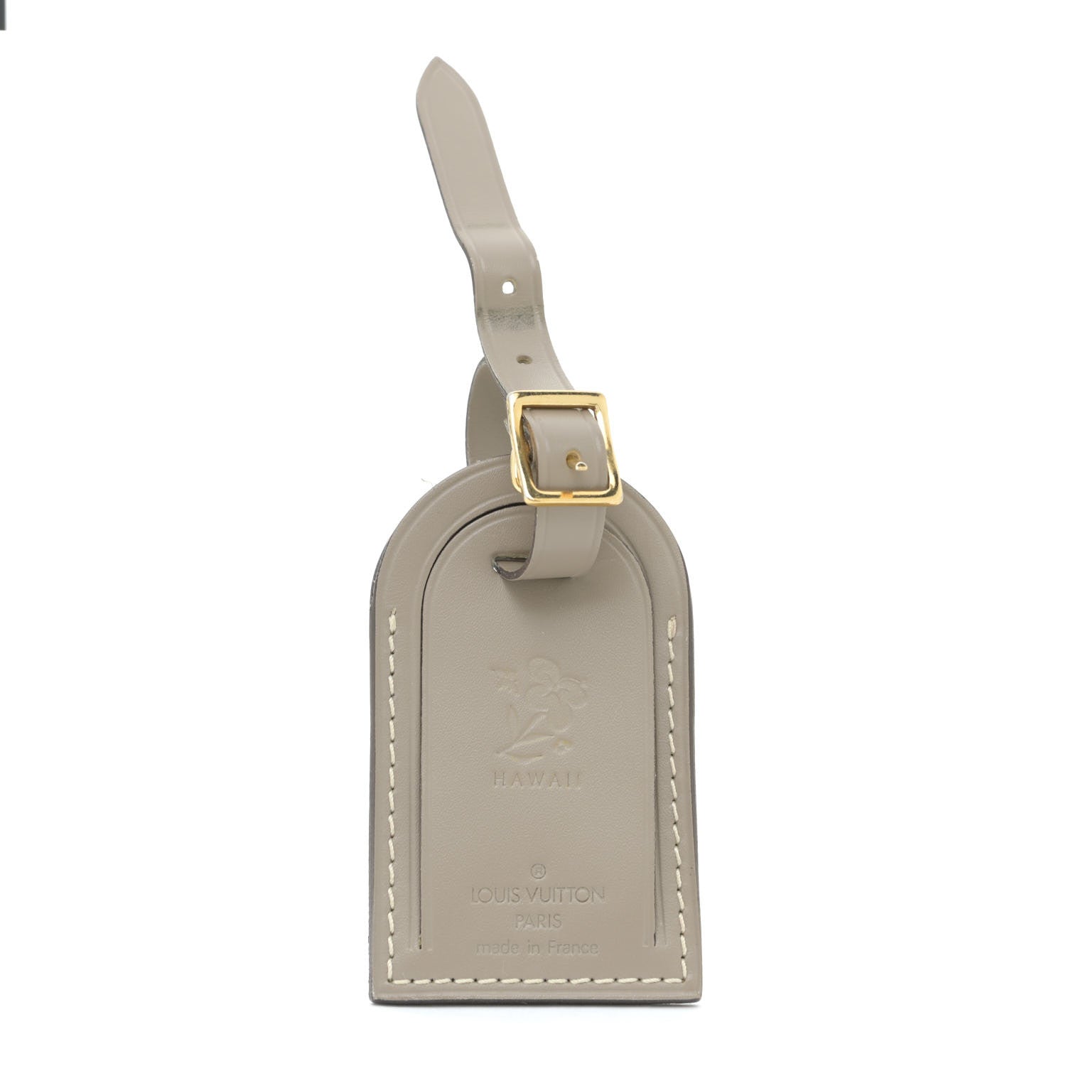 Louis Vuitton Calfskin Hawaii Luggage Tag Grey 1 of 5