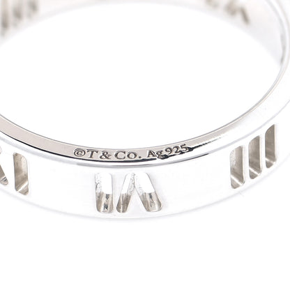 Tiffany Sterling Silver Narrow Atlas Pierced Ring 49 4.75 4 of 6
