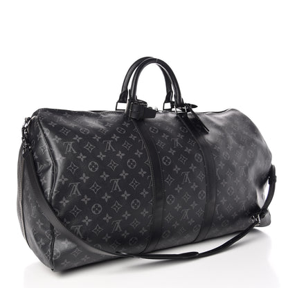 Louis Vuitton Monogram Eclipse Keepall Bandouliere 55 3 of 10