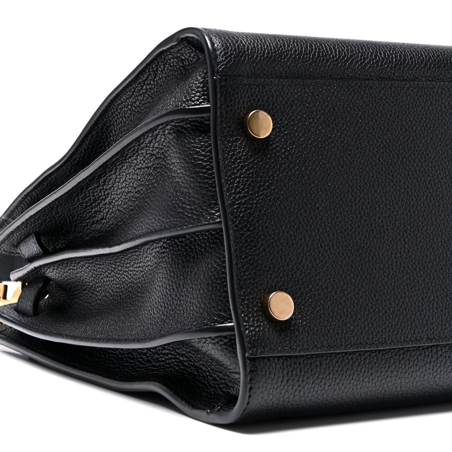 Saint Laurent Grained Calfskin Small Supple Sac De Jour Black 9 of 10
