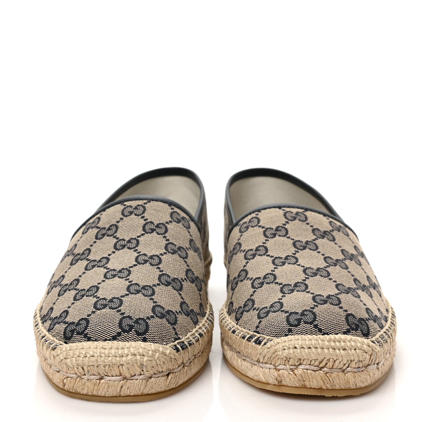 Monogram Miro Soft Calfskin Mens Espadrilles 9 Beige Blue