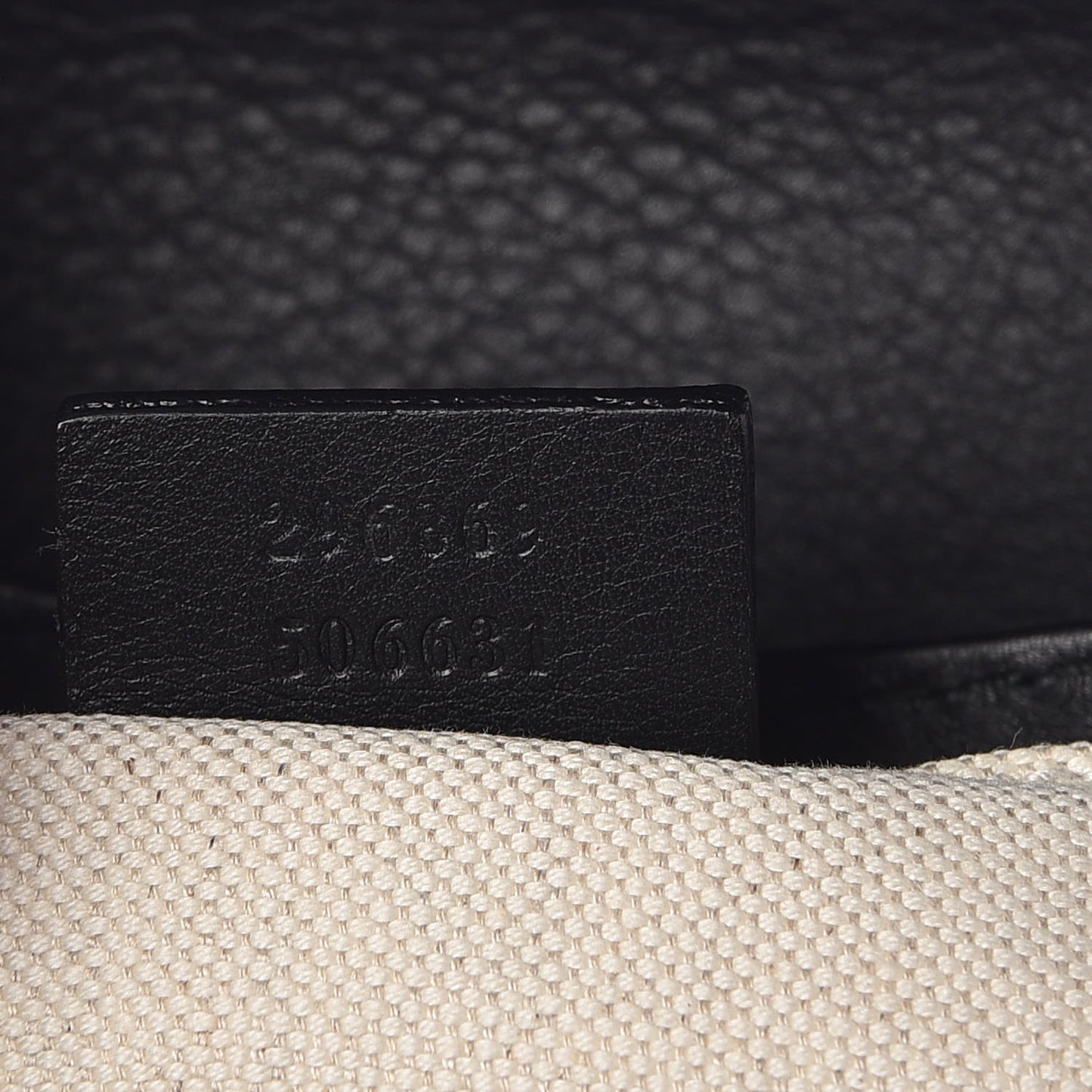 Calfskin Miss Bamboo Shoulder Bag Black