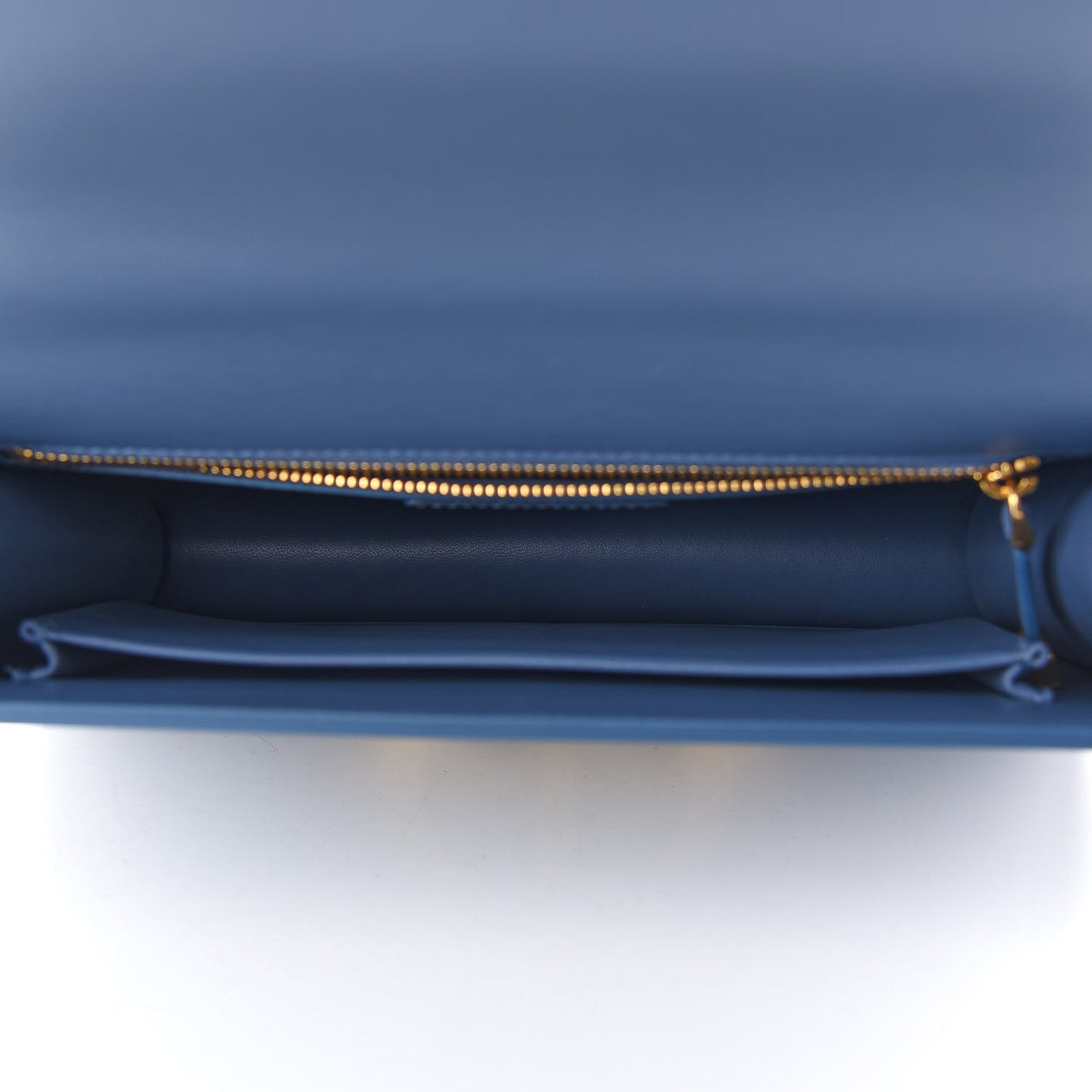 Smooth Calfskin 30 Montaigne Flap Bag Blue