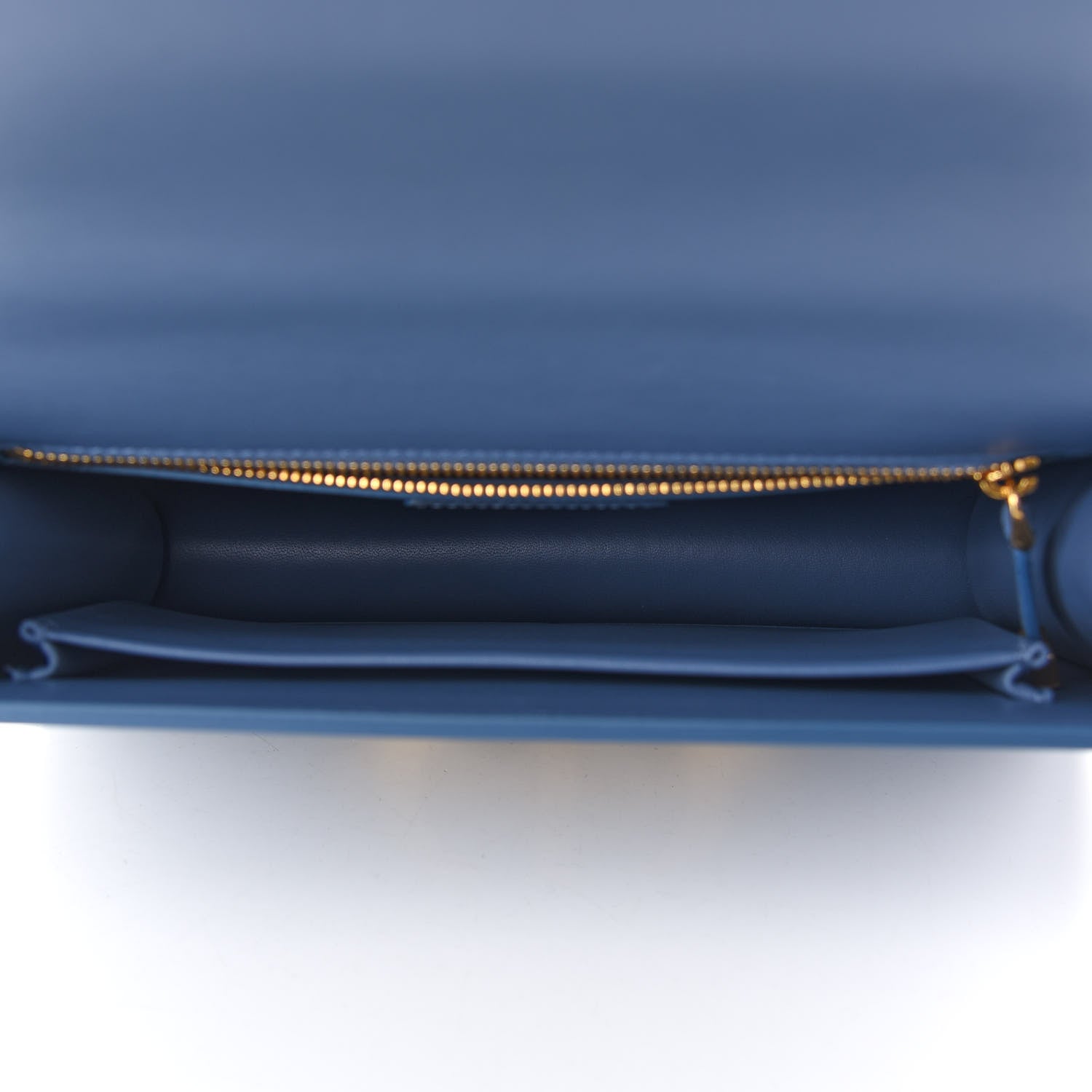 Christian Dior Smooth Calfskin 30 Montaigne Flap Bag Blue 5 of 9