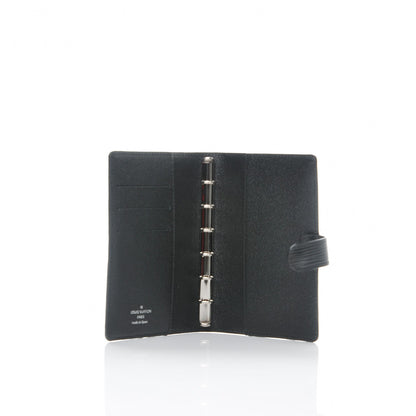 Louis Vuitton Epi Small Ring Agenda Cover Black 5 of 6