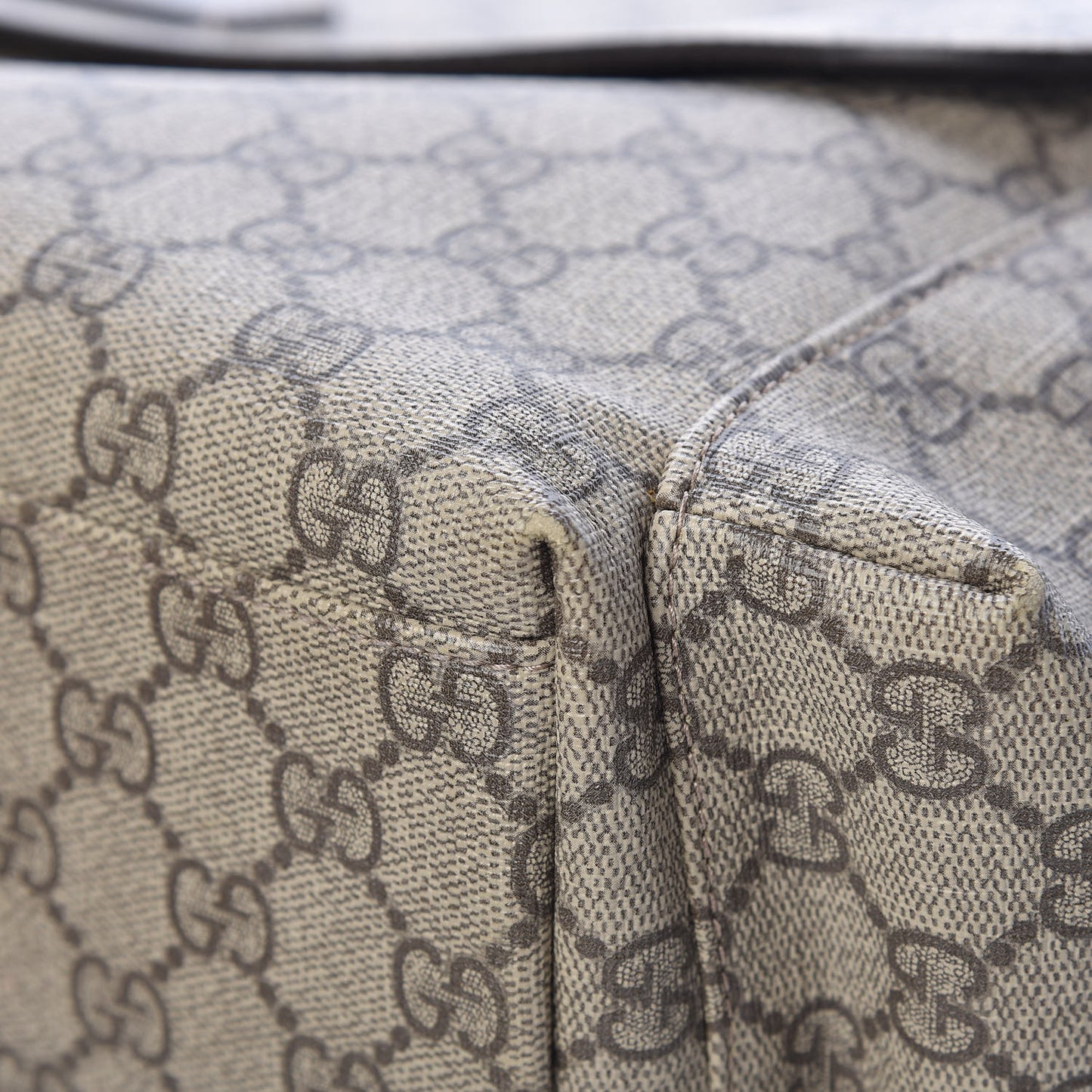 GG Plus Monogram Messenger Diaper Bag Dark Brown