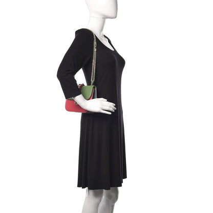 Valentino Garavani Vitello Small Glam Lock Rockstud Flap Green Deep Rose Grey Scarlet 2 of 12