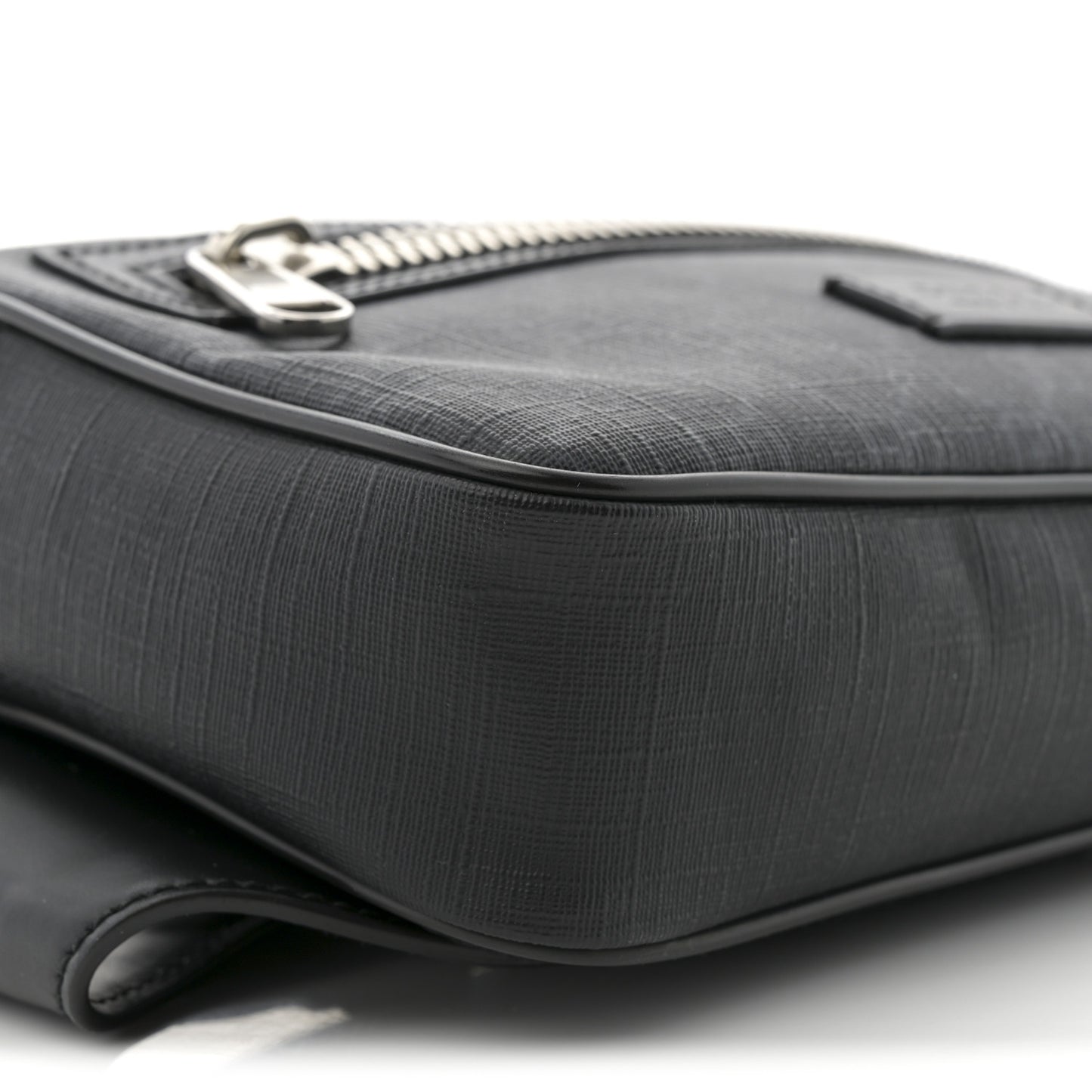 Soft GG Supreme Monogram Web Belt Bag Black Grey