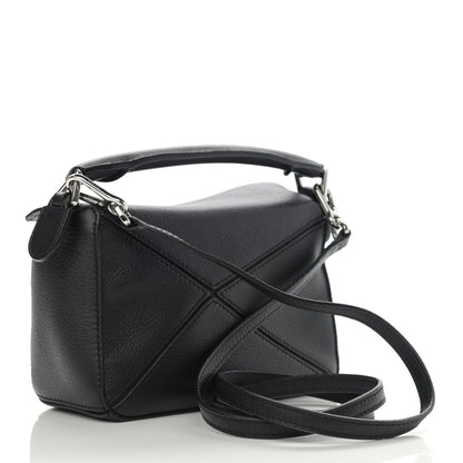 Loewe Calfskin Mini Puzzle Bag Black 3 of 10