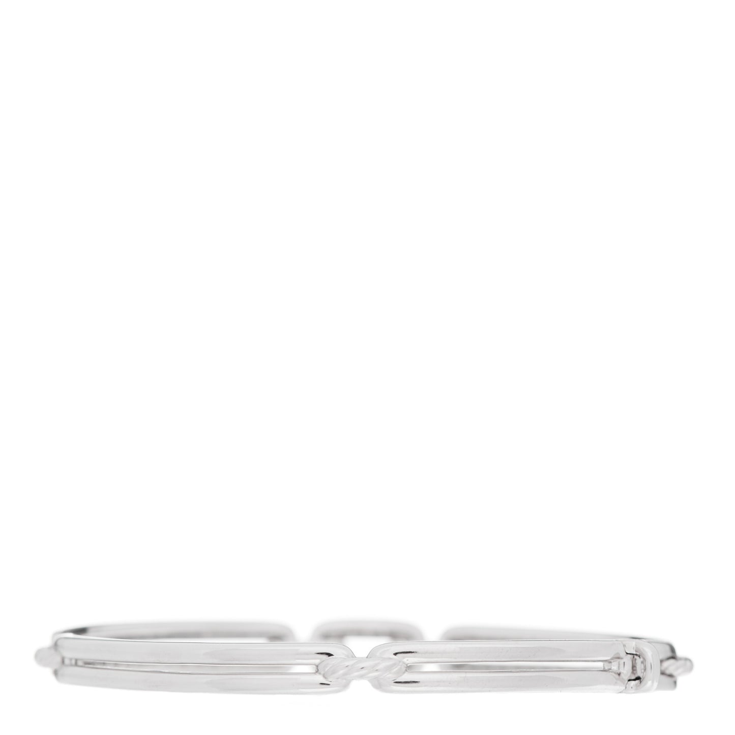 18K White Gold Diamond Stax Linked Bracelet