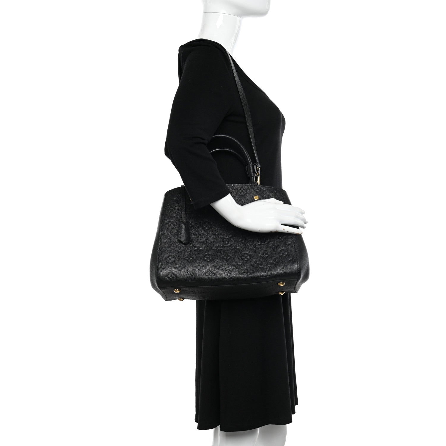 Louis Vuitton Empreinte Montaigne MM Black 2 of 10