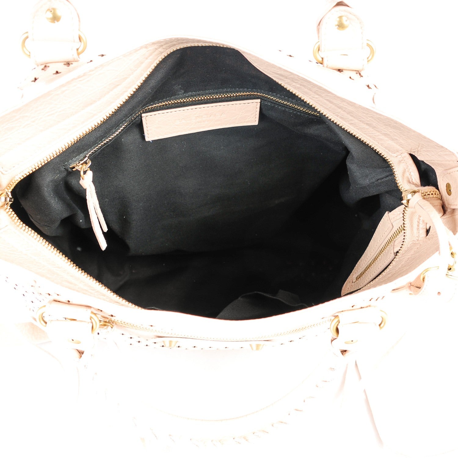 Balenciaga Agneau Laser Cut Cross Classic Gold Hardware Velo Rose Peach 5 of 8