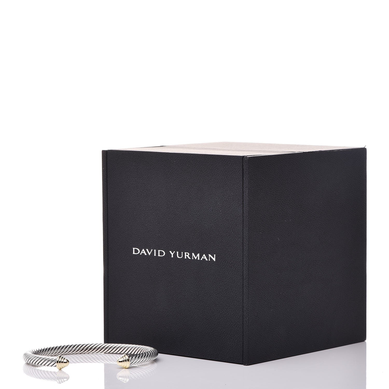 David Yurman Sterling Silver 14K Yellow Gold 5mm Cable Classics Bracelet 5 of 5