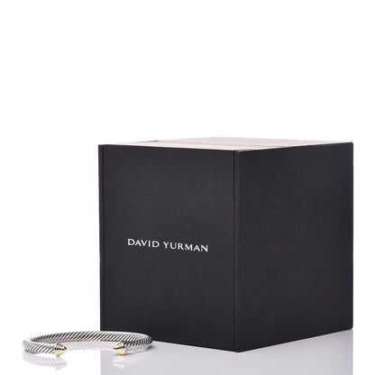 David Yurman Sterling Silver 14K Yellow Gold 5mm Cable Classics Bracelet 5 of 5