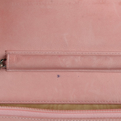 Chanel Caviar Timeless CC Wallet on Chain WOC Pink 8 of 14