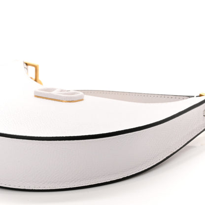 Valentino Garavani Calfskin Mini Vlogo Hobo Bag White 9 of 9