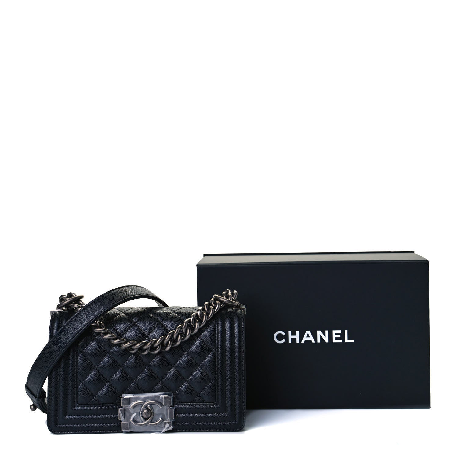 Chanel Caviar Quilted Small Boy Flap Black 12 of 12