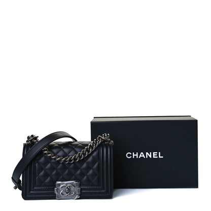 Chanel Caviar Quilted Small Boy Flap Black 12 of 12