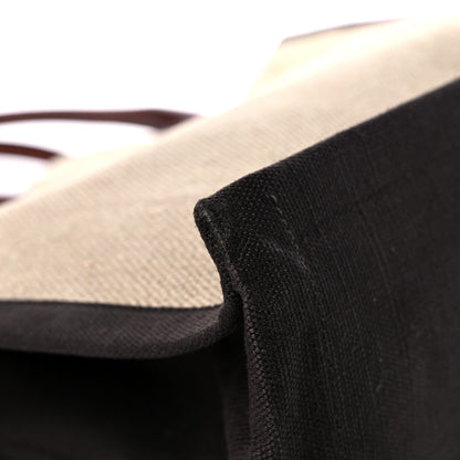 Saint Laurent Linen Calfskin Rive Gauche Tote Natural 9 of 14