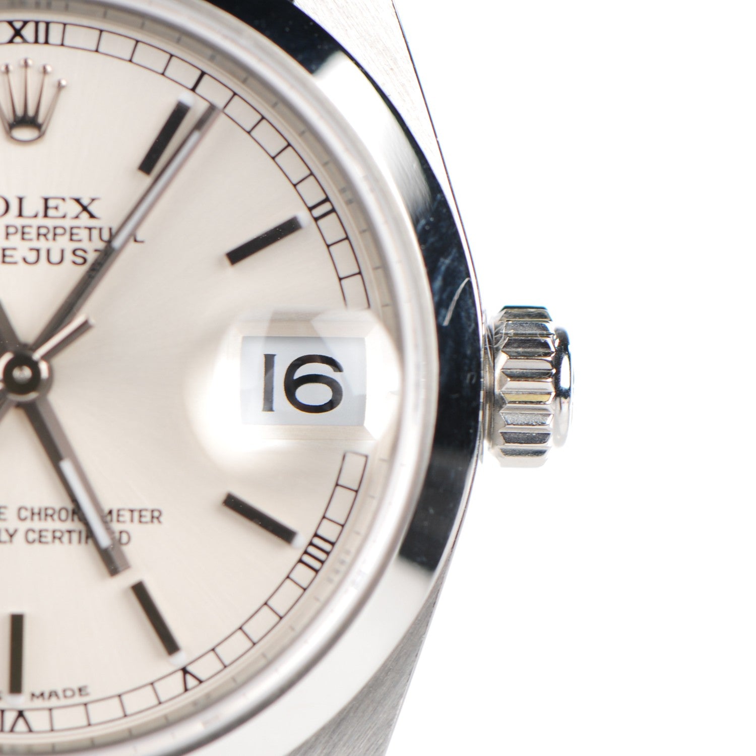 Rolex Stainless Steel 31mm Oyster Perpetual Datejust Watch White 78240 6 of 9