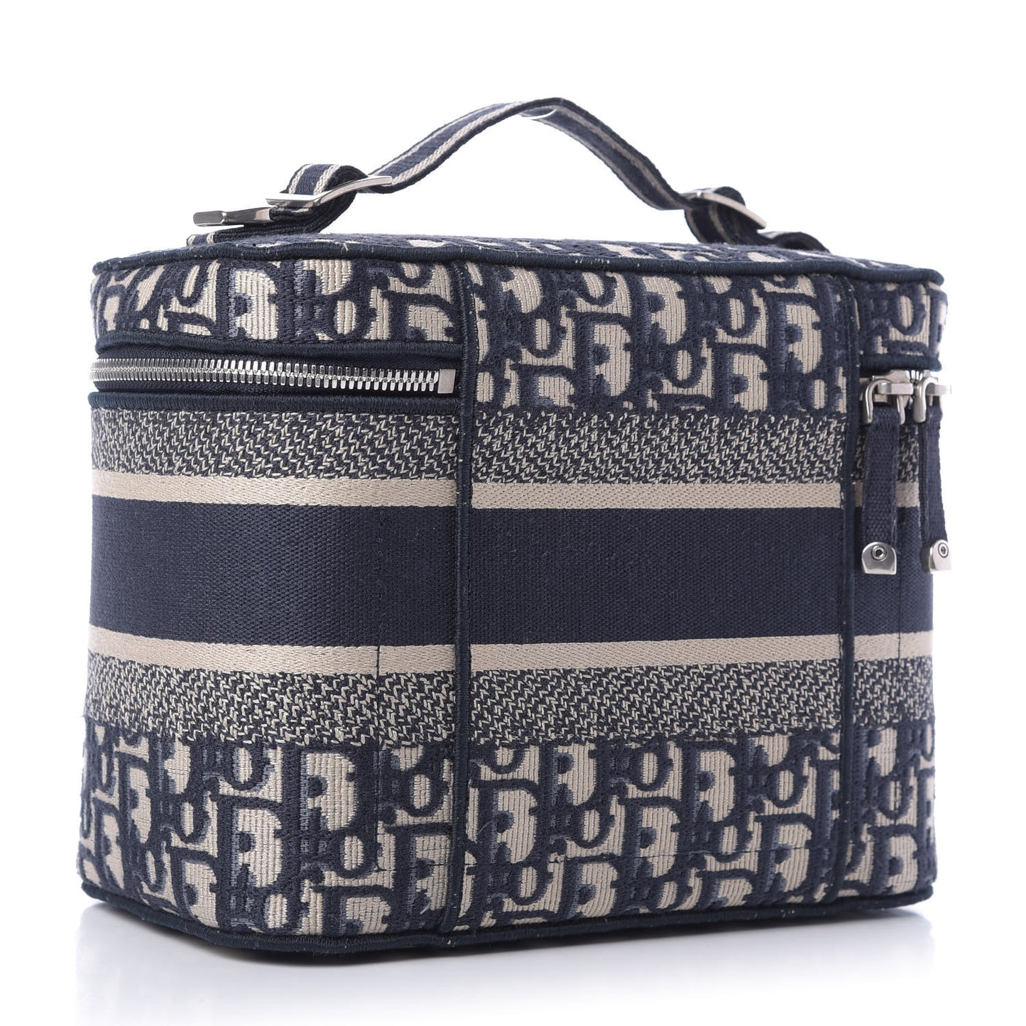 Oblique Diortravel Vanity Case Blue