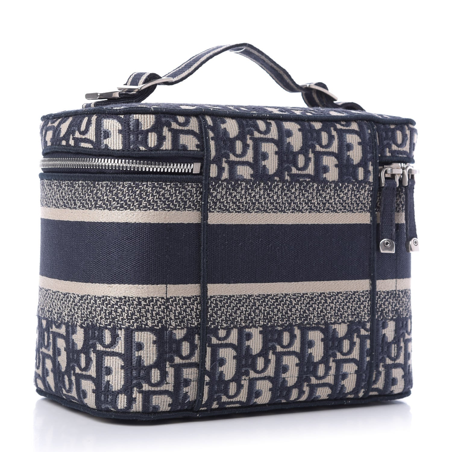 Christian Dior Oblique Diortravel Vanity Case Blue 2 of 8