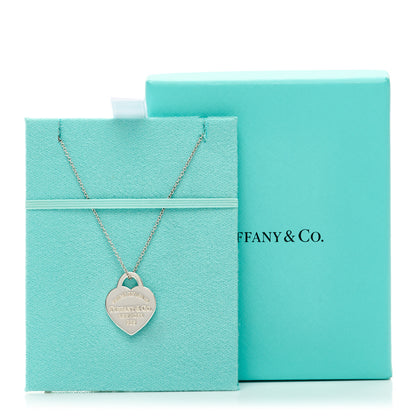 Tiffany Sterling Silver Small Return To Tiffany Heart Pendant Necklace 6 of 6