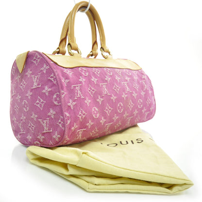 Louis Vuitton Monogram Denim Neo Speedy Fuchsia 2 of 9
