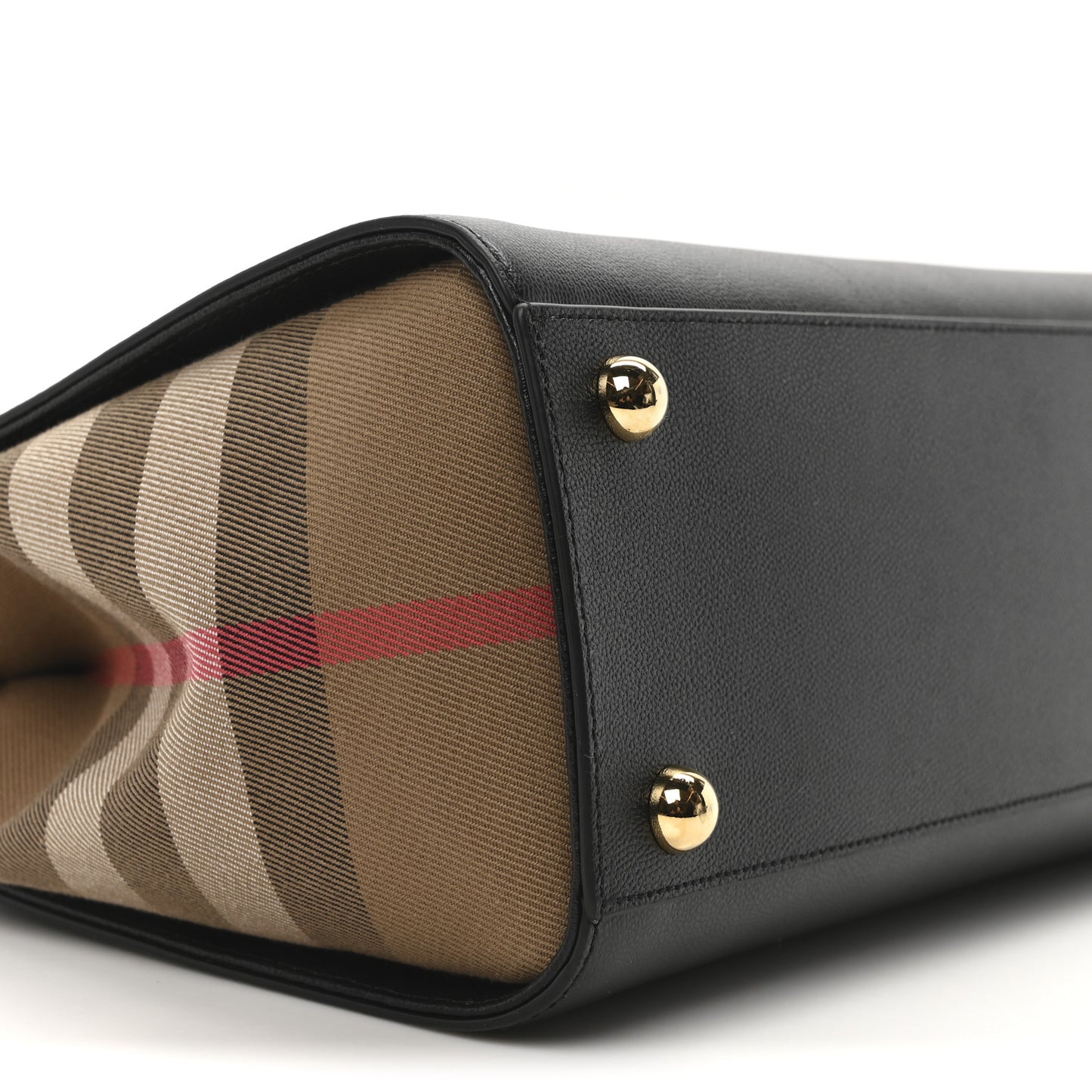 Calfskin Mega Check Small Banwell Tote Black