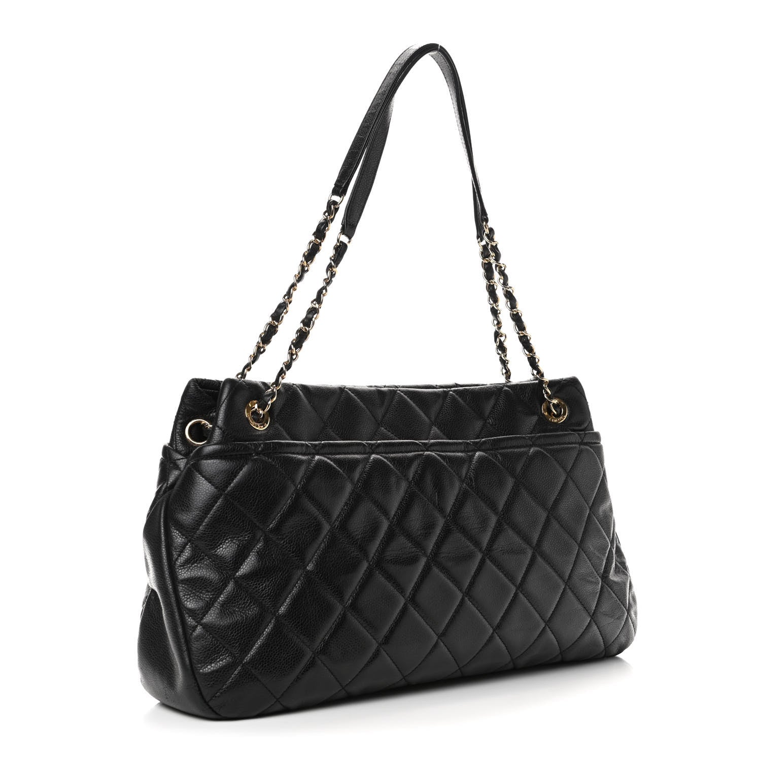 Chanel Caviar Quilted Timeless CC Soft Tote Black 2 of 4