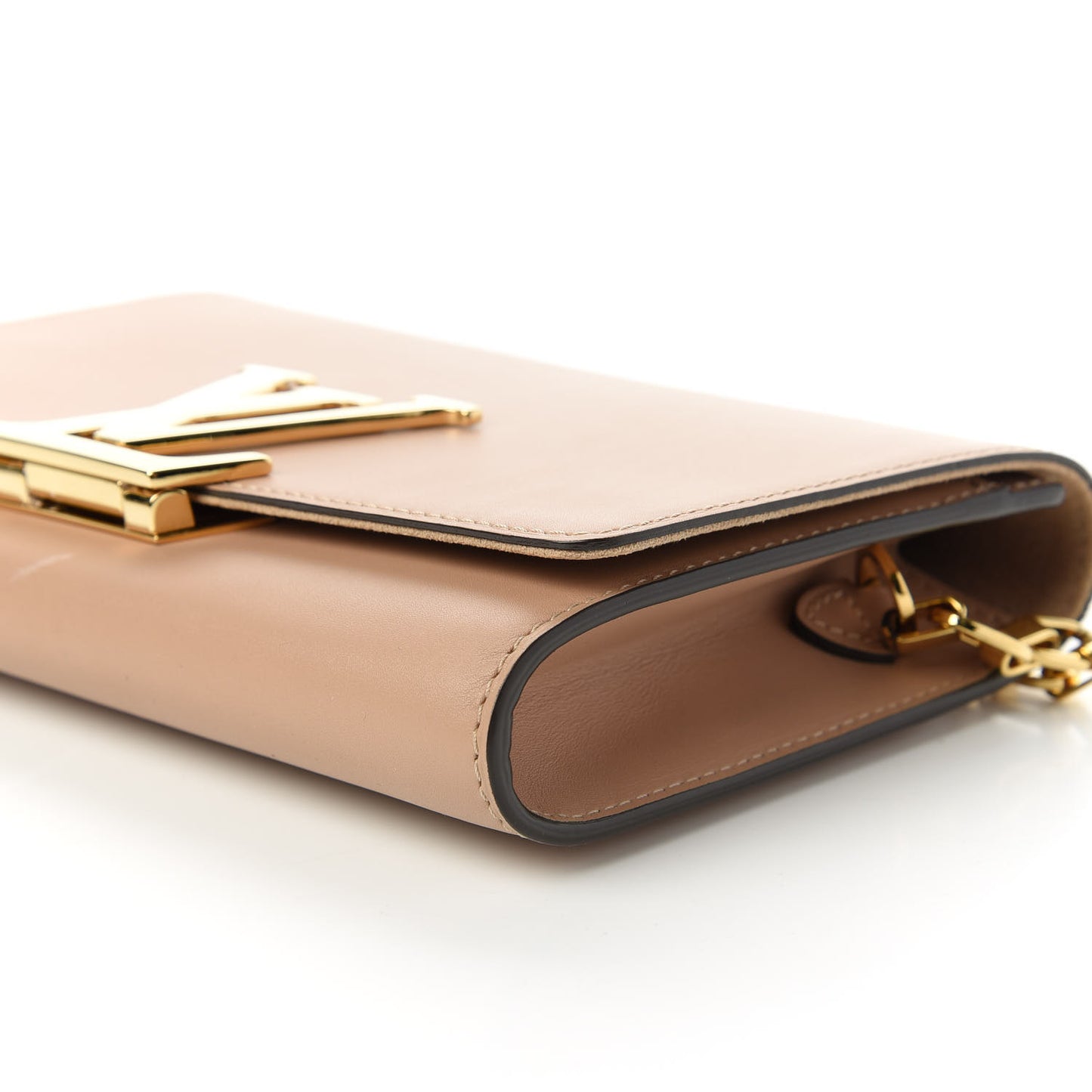 Calfskin Chain Louise GM Nude