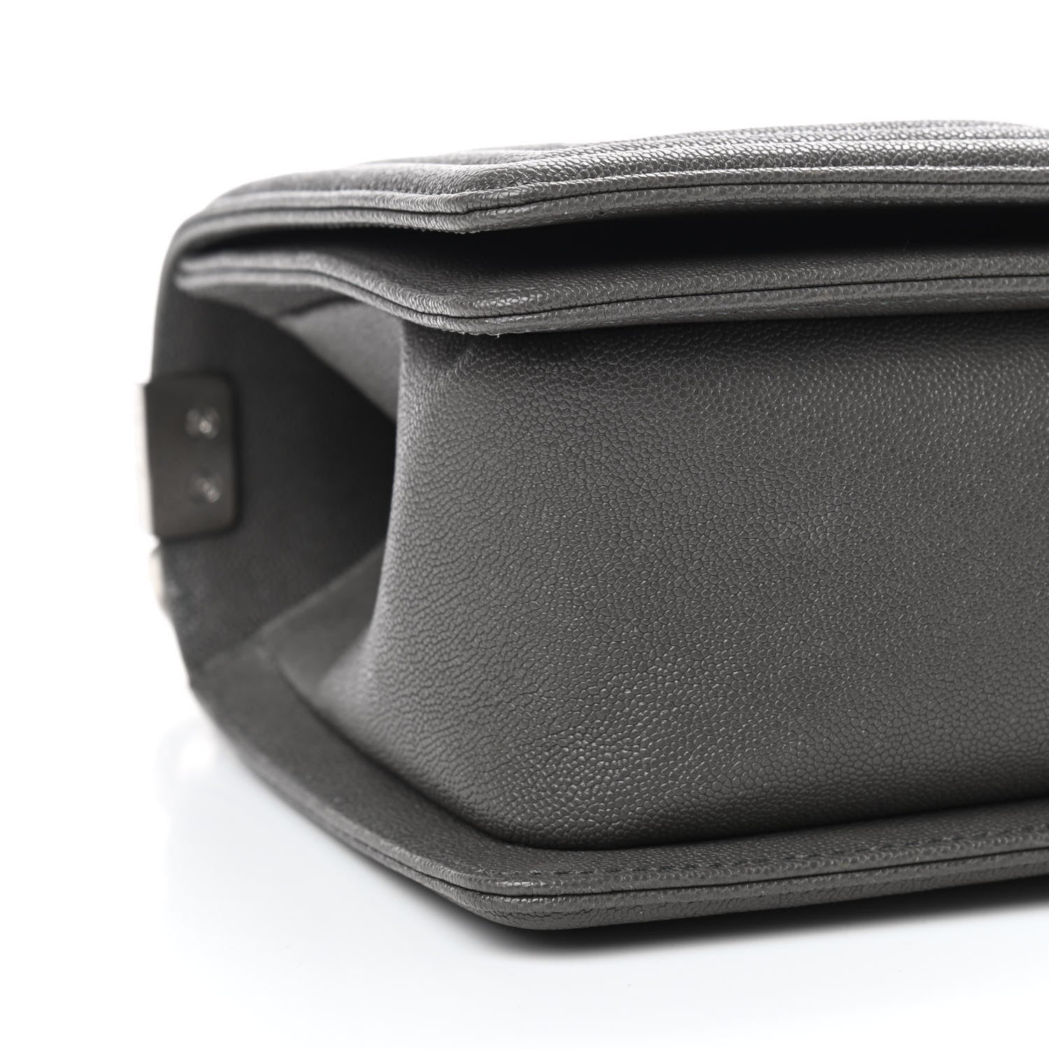 Chanel Caviar Quilted Medium Boy Flap Grey 8 of 9
