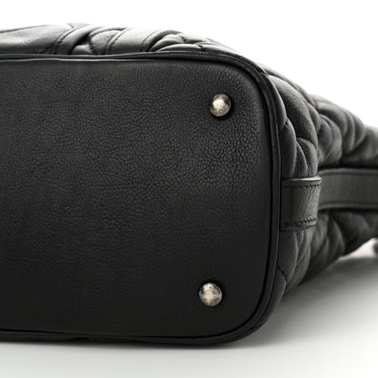 Chanel Calfskin Quilted Small Casual Riviera Tote Black 10 of 14