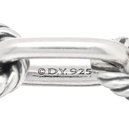 David Yurman Sterling Silver 18K Yellow Gold 11mm DY Madison Link Chain Bracelet 3 of 3