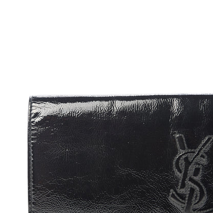 Saint Laurent Textured Patent Monogram Small Belle De Jour Clutch Black 6 of 9