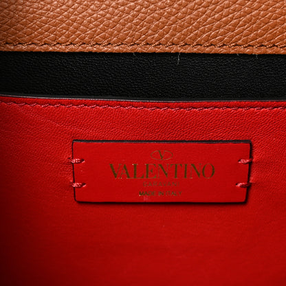 Valentino Garavani Grainy Calfskin Small VSling Shoulder Bag Saddle Brown 6 of 9
