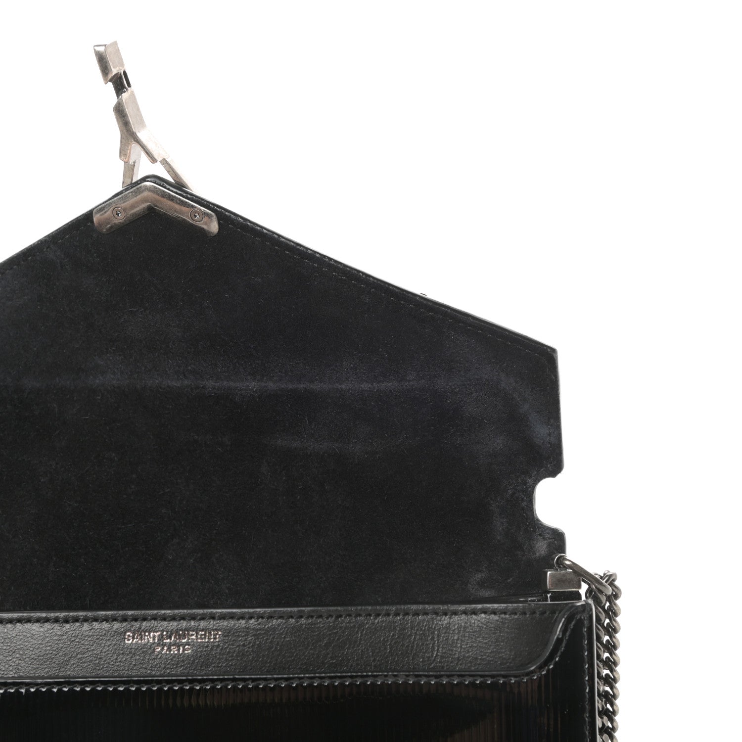 Saint Laurent Patent Monogram Cassandra Clasp Bag Black 12 of 12
