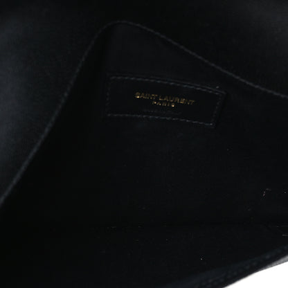 Saint Laurent Grain De Poudre Uptown Pouch Black 5 of 9