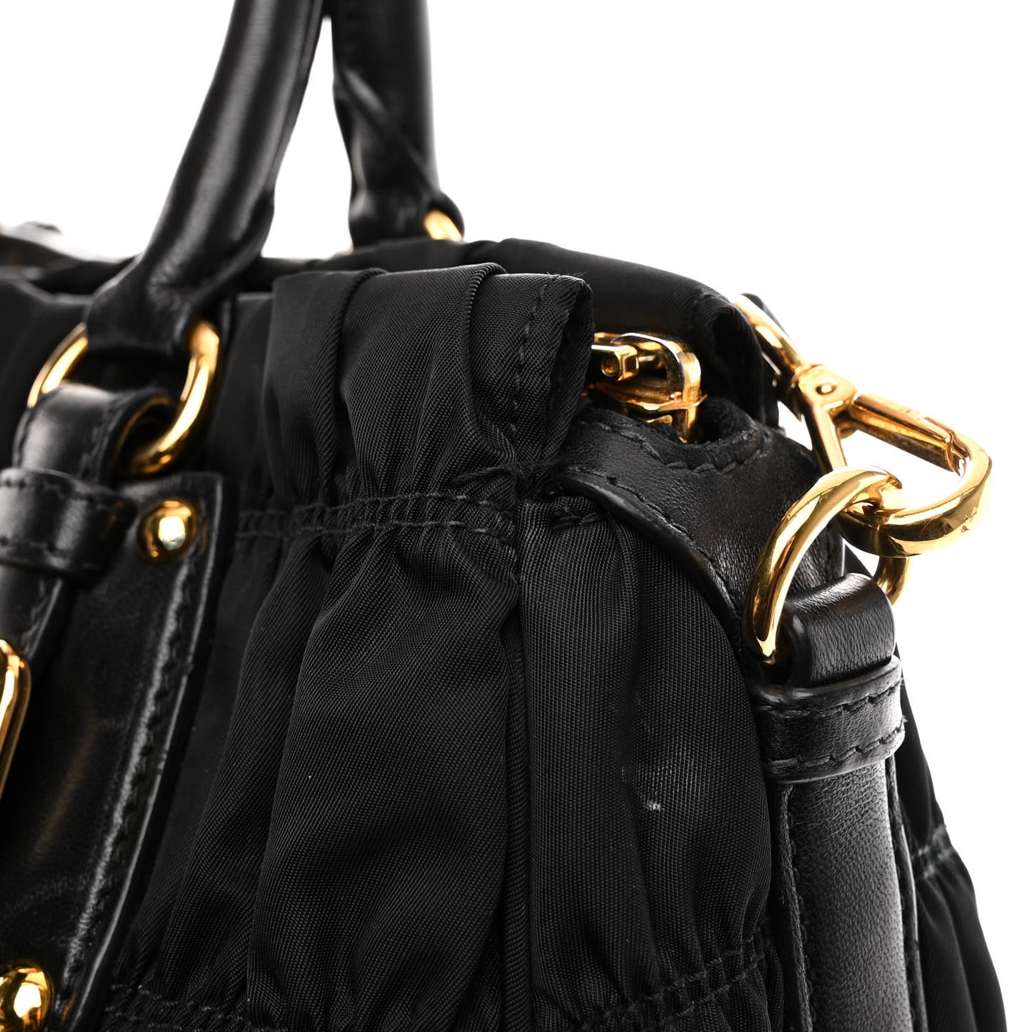 Tessuto Nylon Gaufre Tote Black