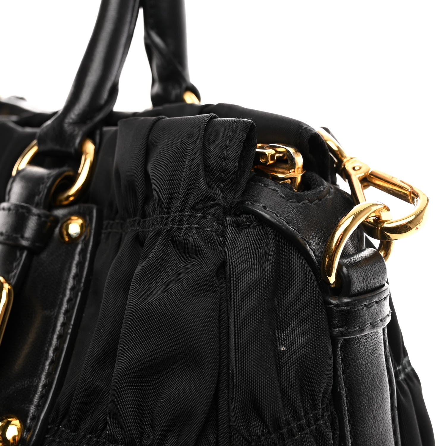 Prada Tessuto Nylon Gaufre Tote Black 11 of 14